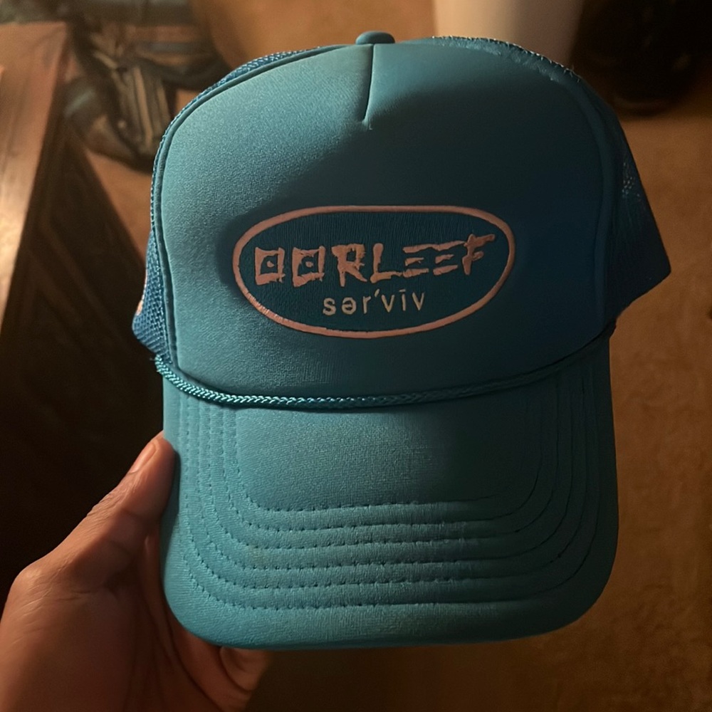 Blue snapback hat